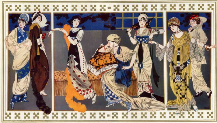 Наряды от Бакста для дома Жанны Пакен, 1913. (с) Getty Images