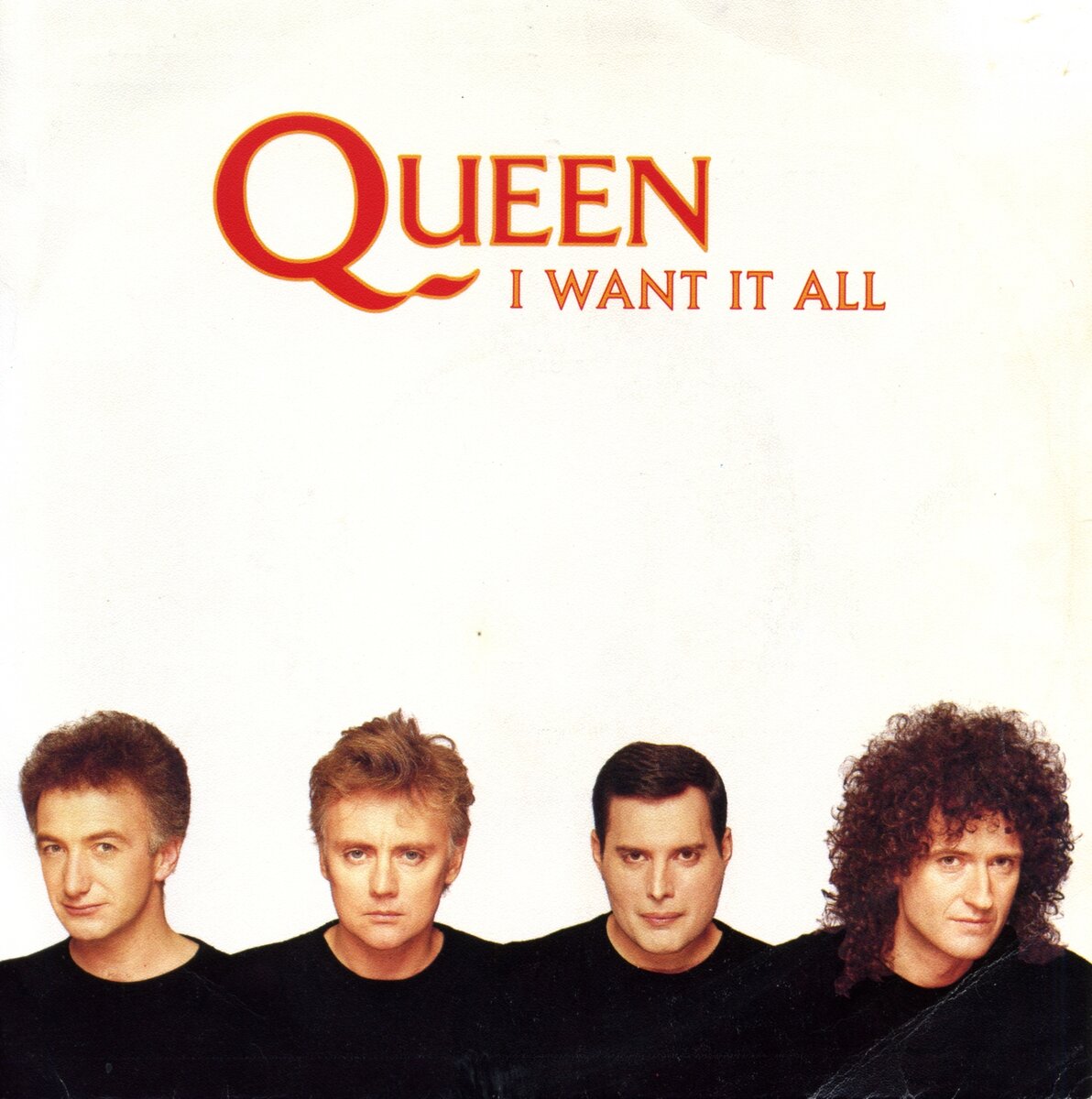 Обложка сингла "I Want It All" британской рок-группы Queen