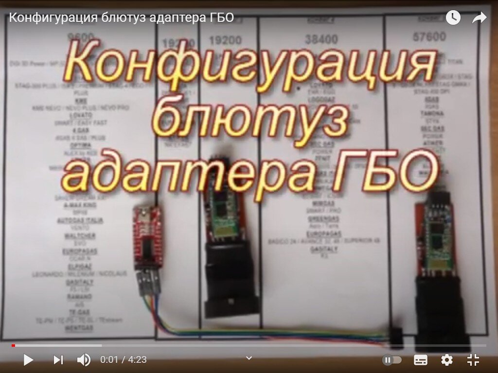 Установка скорости обмена, имя адаптера, пароль. 