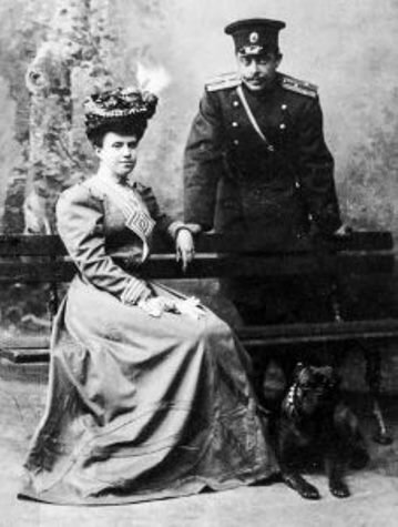 Алексей Александрович и Зинаида Павловна Башкировы во время медового месяца в Ницце, 1907 год