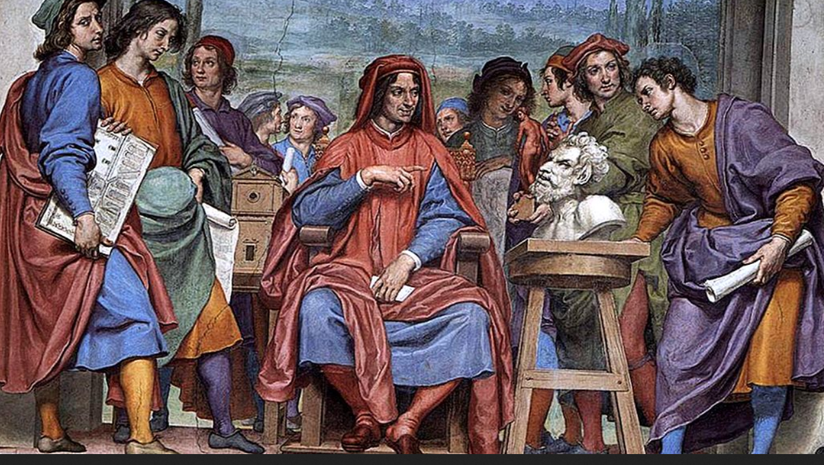 Оттавио Ваннини. "Лоренцо Великолепный в окружении художников и философов"