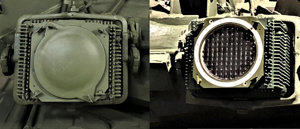 ИК-осветители ОТШУ-1-7 обеспечивают постановку помех системам неведения ПТУР противника , а также используются в качестве прожекторов ИК-излучения при работе ночных прицелов в активном режиме.