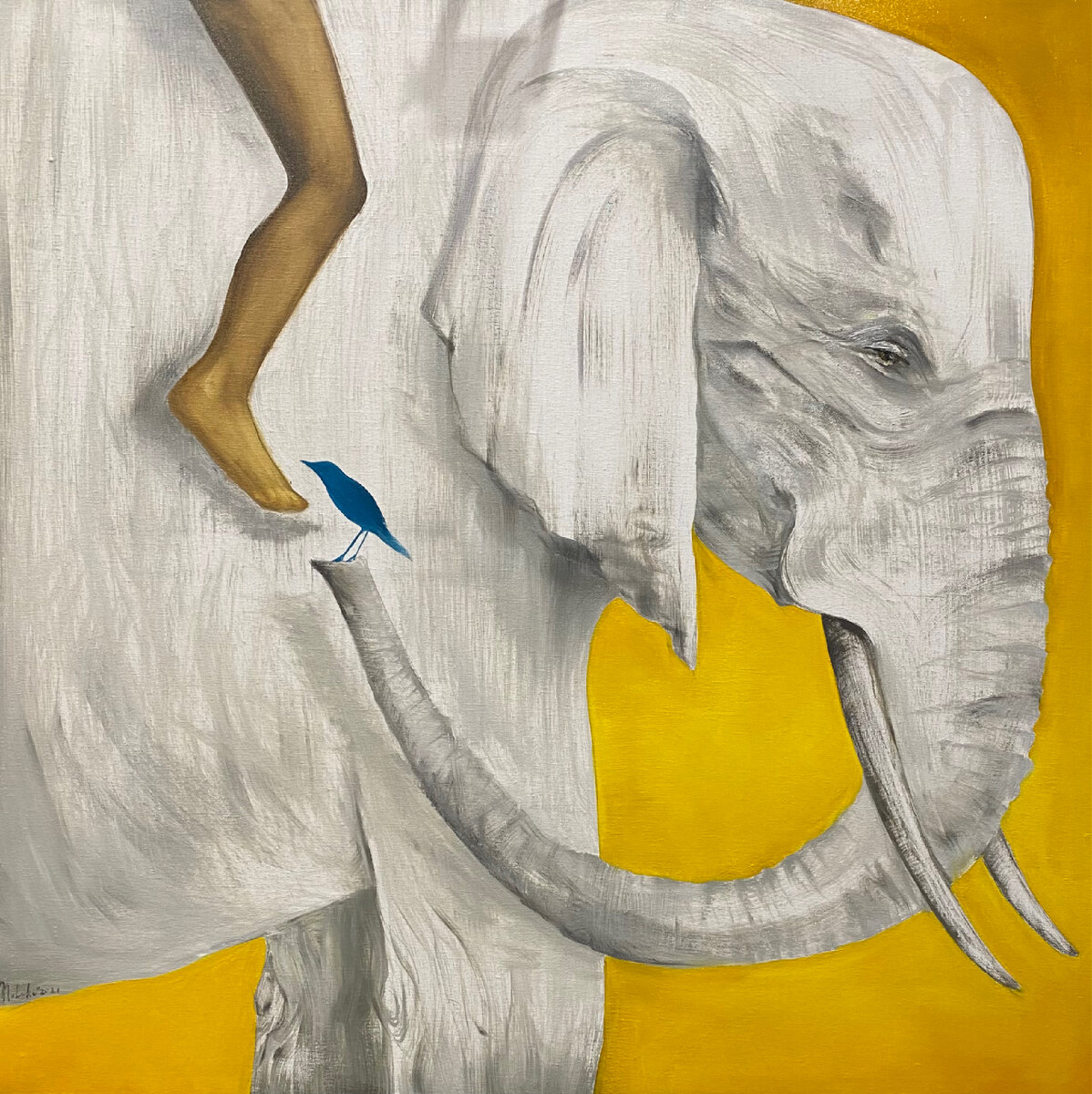 Первая большая картина, проданная за нормальную стоимость очень необычному и даже немного публичному человеку. 