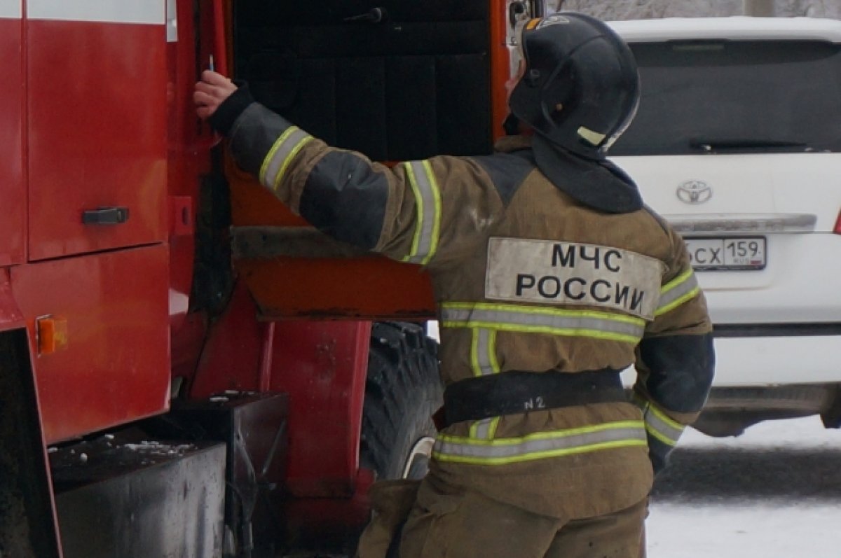    Двух человек спасли пожарные из горящего подвала пятиэтажки в Томске