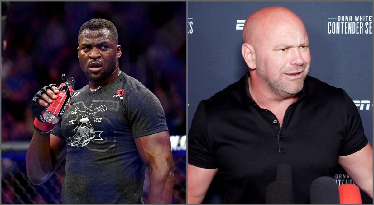 Фрэнсис Нганну и Дана Уайт