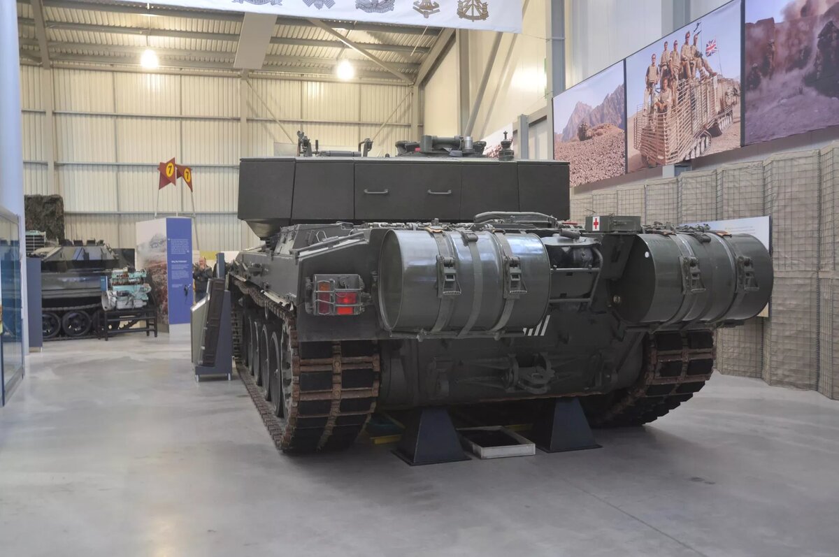 Танк сухопутных войск Великобритании Challenger 2 в Бовингтонском музее танков. CC BY-SA 4.0 / Nilfanion / The Tank Museum (2394)(cropped)