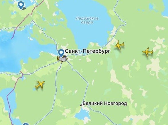 Скриншот: Flightradar