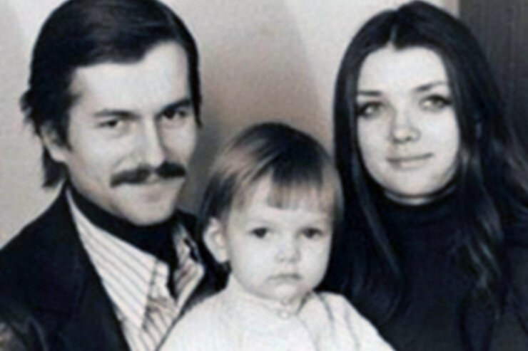 Ливанов с дочерью Ольгой и женой Татьяной 