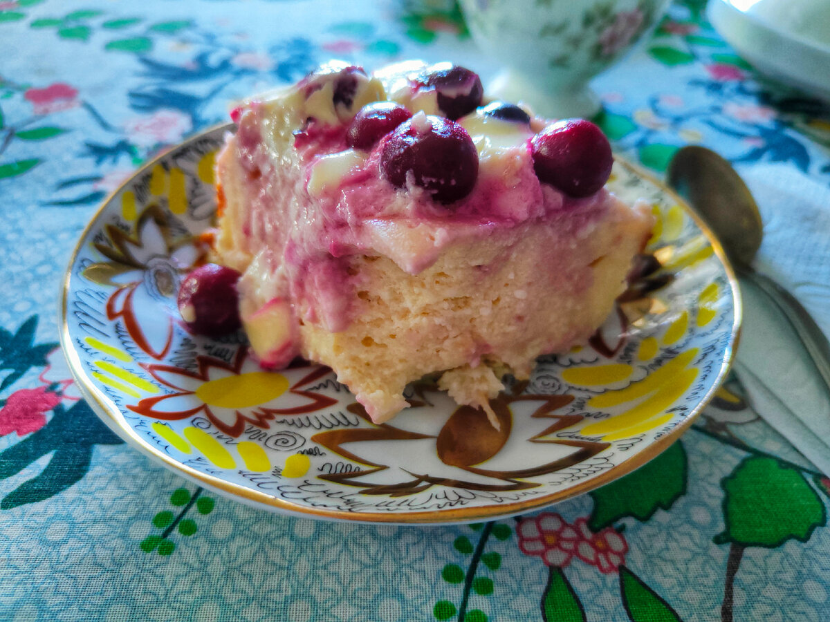 Вдвойне вкусная творожная запеканка 🤤