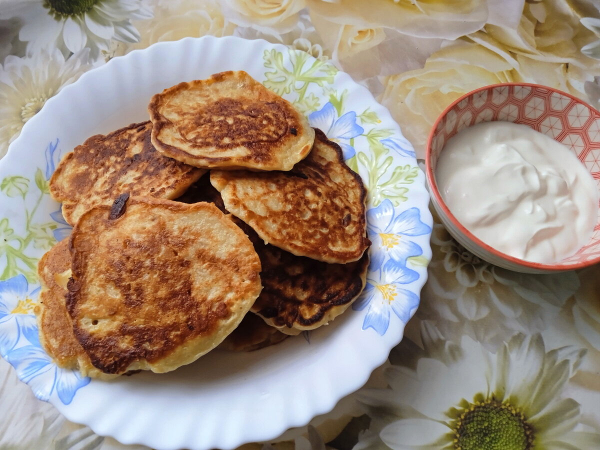 Оладьи из овсяных хлопьев 