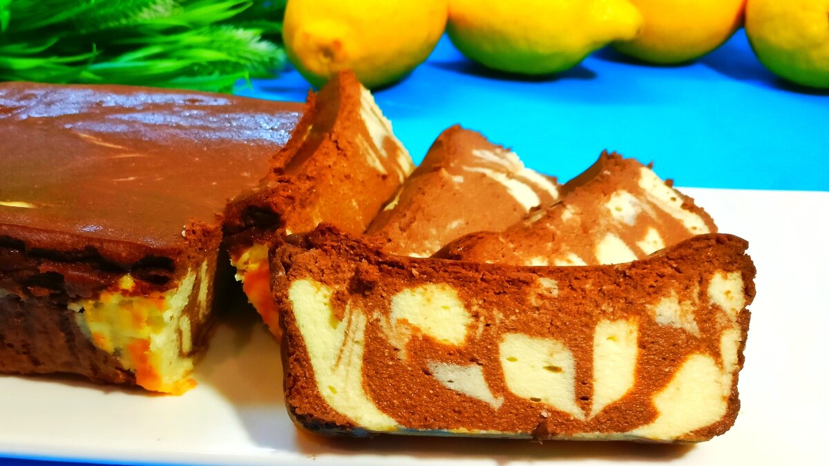 Запеканка с шоколадным соусом