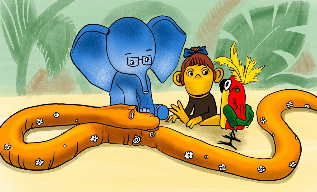 Процесс измерения длины удава (ист. Яндекс.Картинки) 