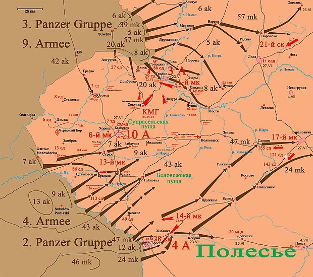Белостокско-минское сражение, источник карты - Википедия