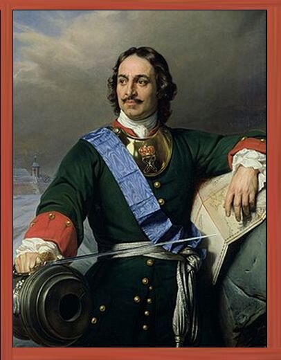 Пётр Первый. Портрет: Поль Деларош, 1838 г.