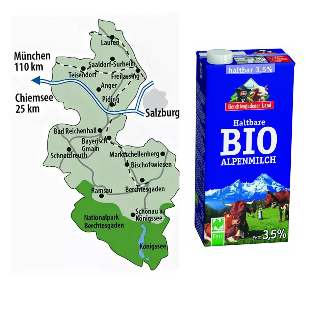 Этот рай на земле ежегодно посещает около 1,6 миллиона человек. Известен он своей вкусной продукцией - альпийским молоком.