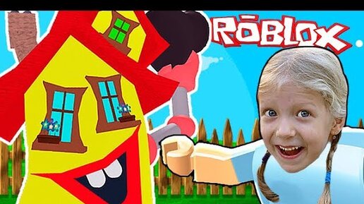 СМЕШНОЙ и СУМАСШЕДШИЙ дом в ROBLOX Детский летсплей FFGTV