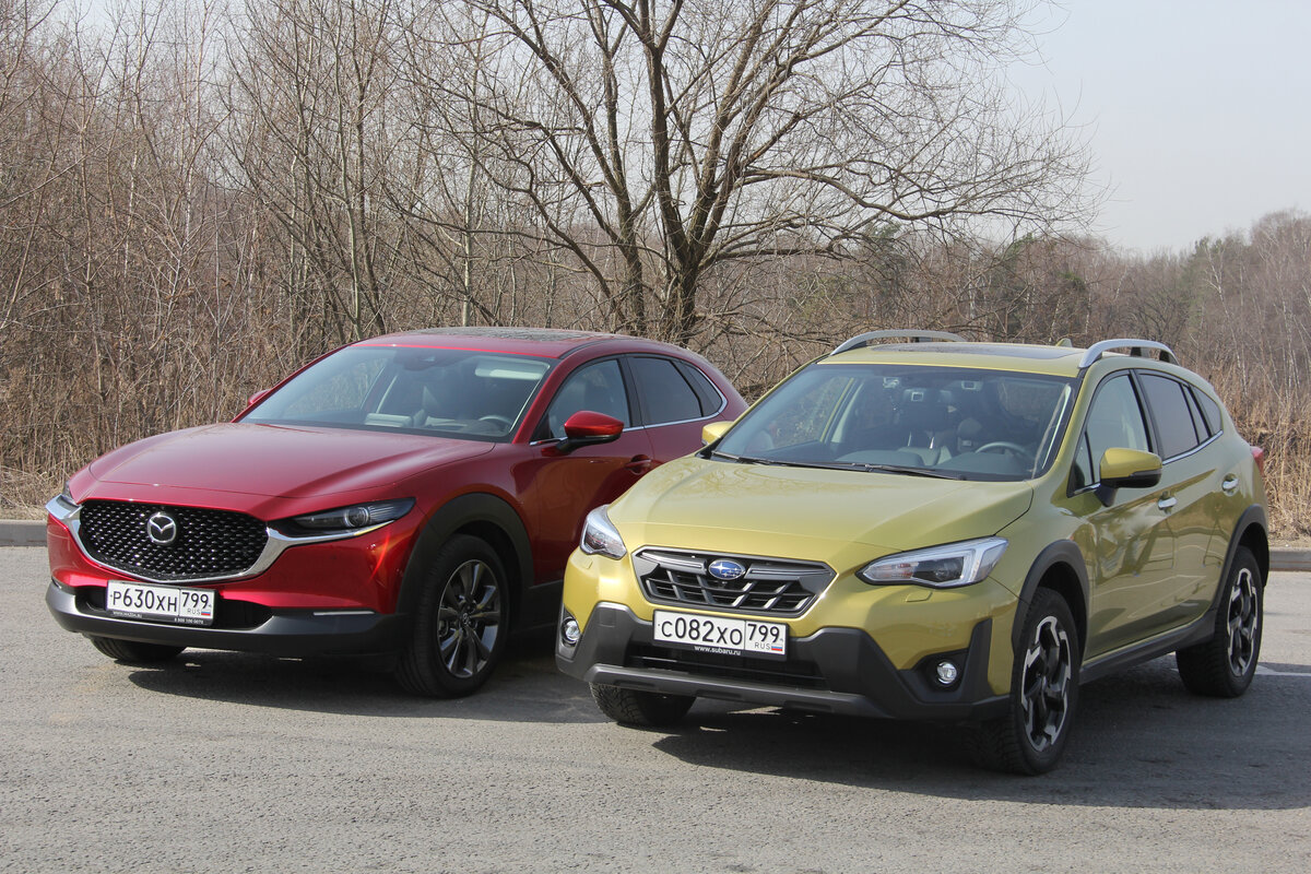 Subaru XV против Mazda CX-30: японское, значит отличное. А если собрано, как Мазда СХ-30 в России, сомнения будут? Проверим.