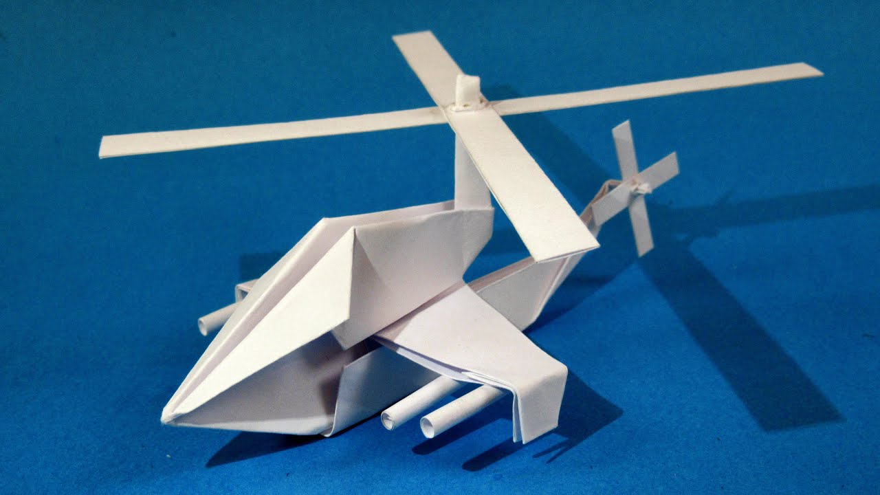 Как сделать вертолет из бумаги (Helicopter origami)