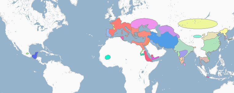 Мир в 450 году.