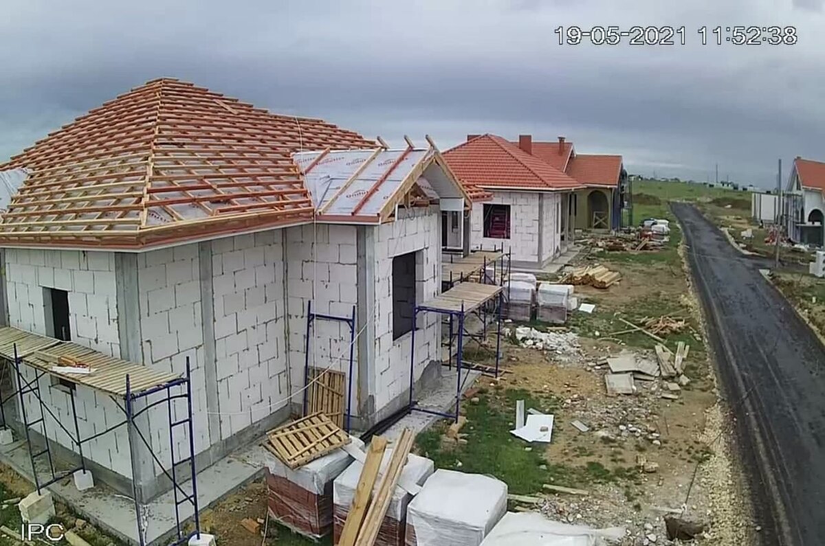 На фото строящийся поселок ЖК Астери, что в 1,5 км от Евпатории