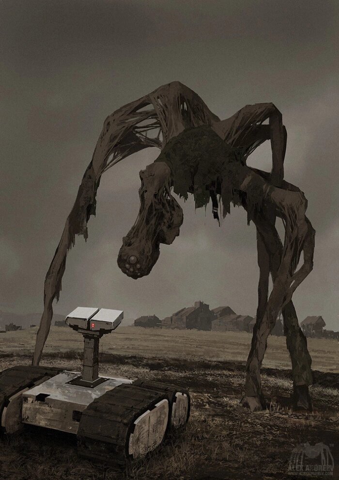 SCP-610, Ненавидящая плоть. Художник — Алексей Андреев; иллюстрация создана в рамках арт-проекта ARTSCP