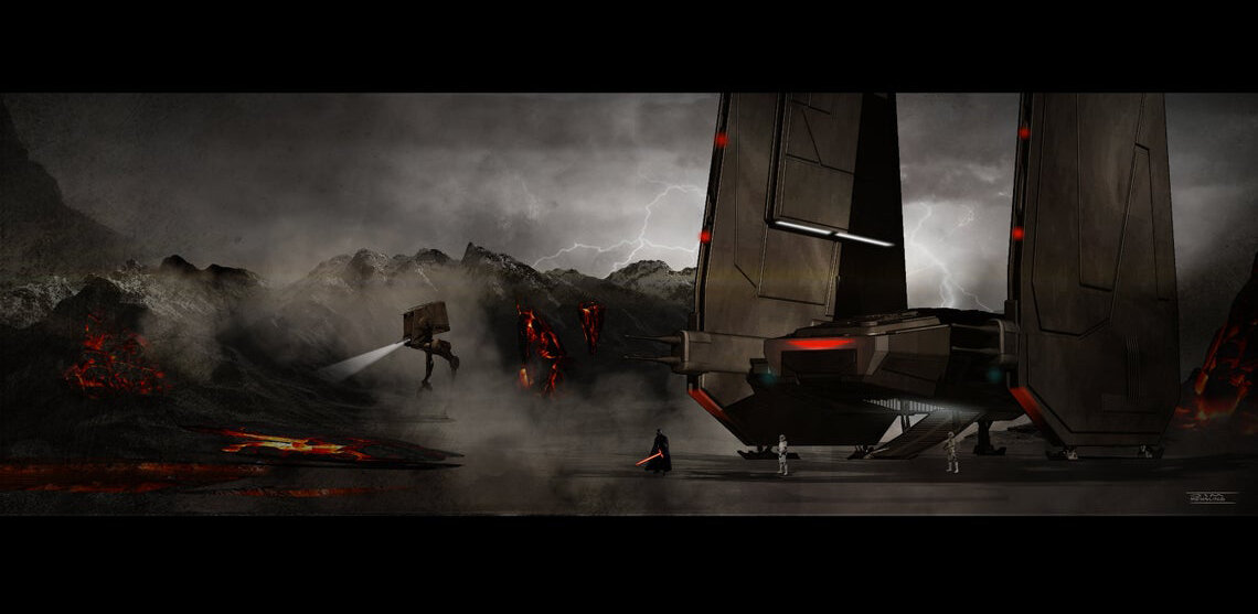 Kylo Ren's Command Shuttle by Jim Mehsling (CartoonCaveman) 