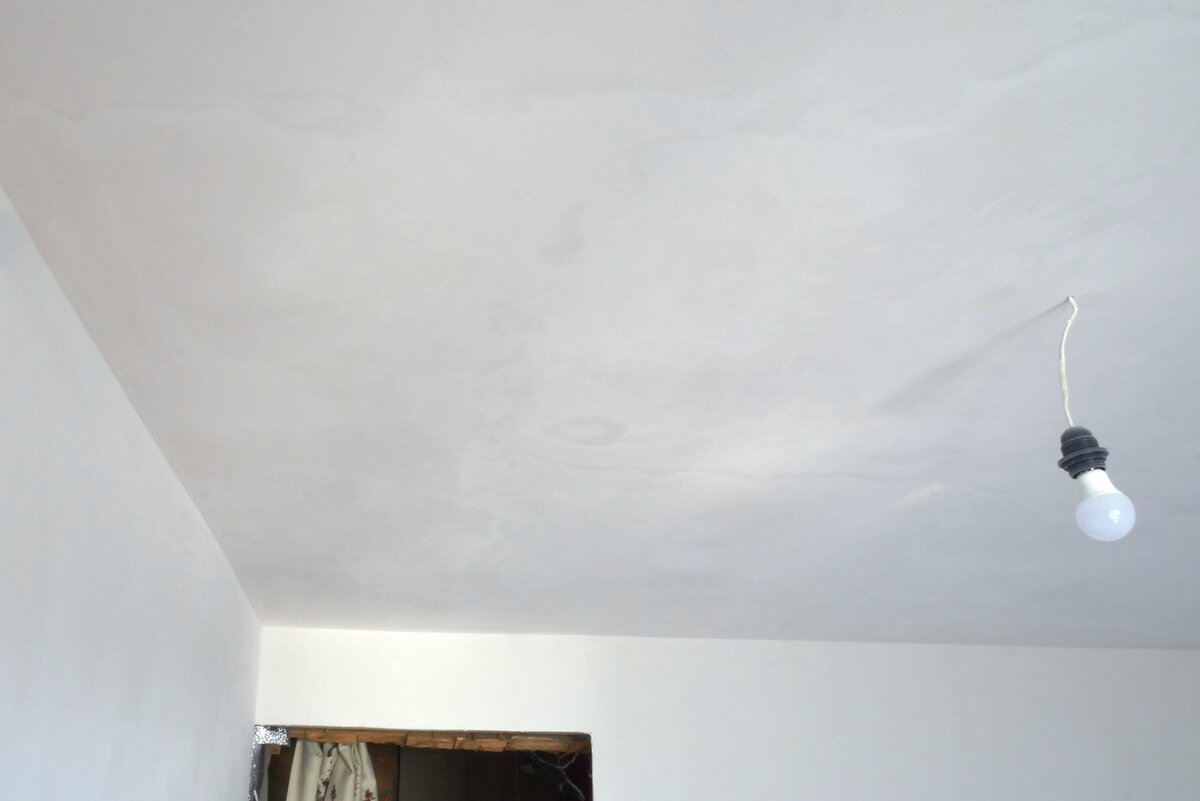 Комната после шлифования. Работа автора