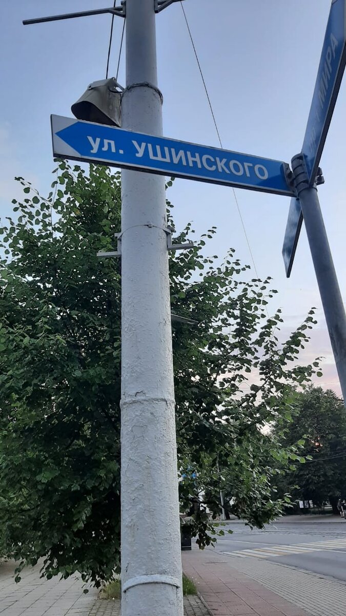 Конечно же и мне, и моим детям известно, что улица названа в честь великого русского педагога Константина Дмитриевича Ушинского, а не в честь моего кота.