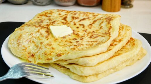 Жареные лепешки с сыром на сковороде