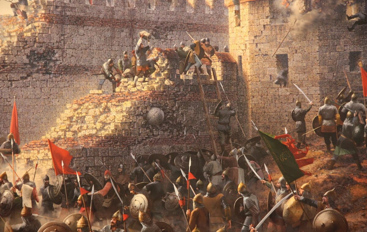 Атмосферное изображение, хоть первая крупная битва и проходила ночью.