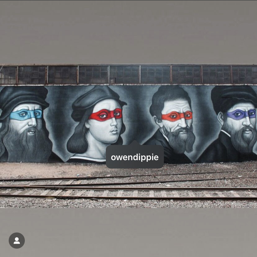 Граффити новозеландского уличного художника Оуэна Диппи (Owen Dippie)