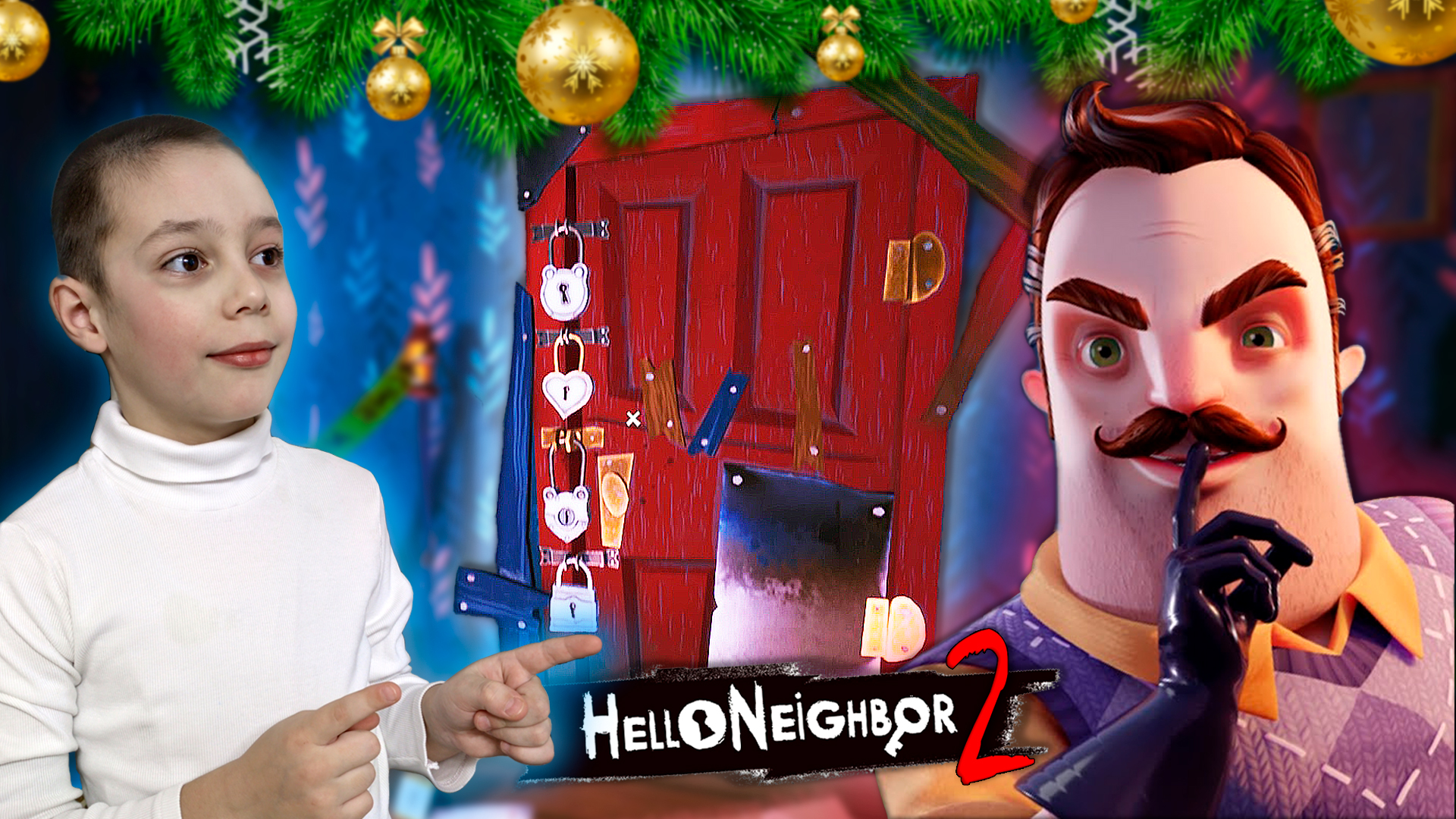 Дверь за семью ЗАМКАМИ 🔓 Что за дверью у СОСЕДА ?! Hello Neighbor 2