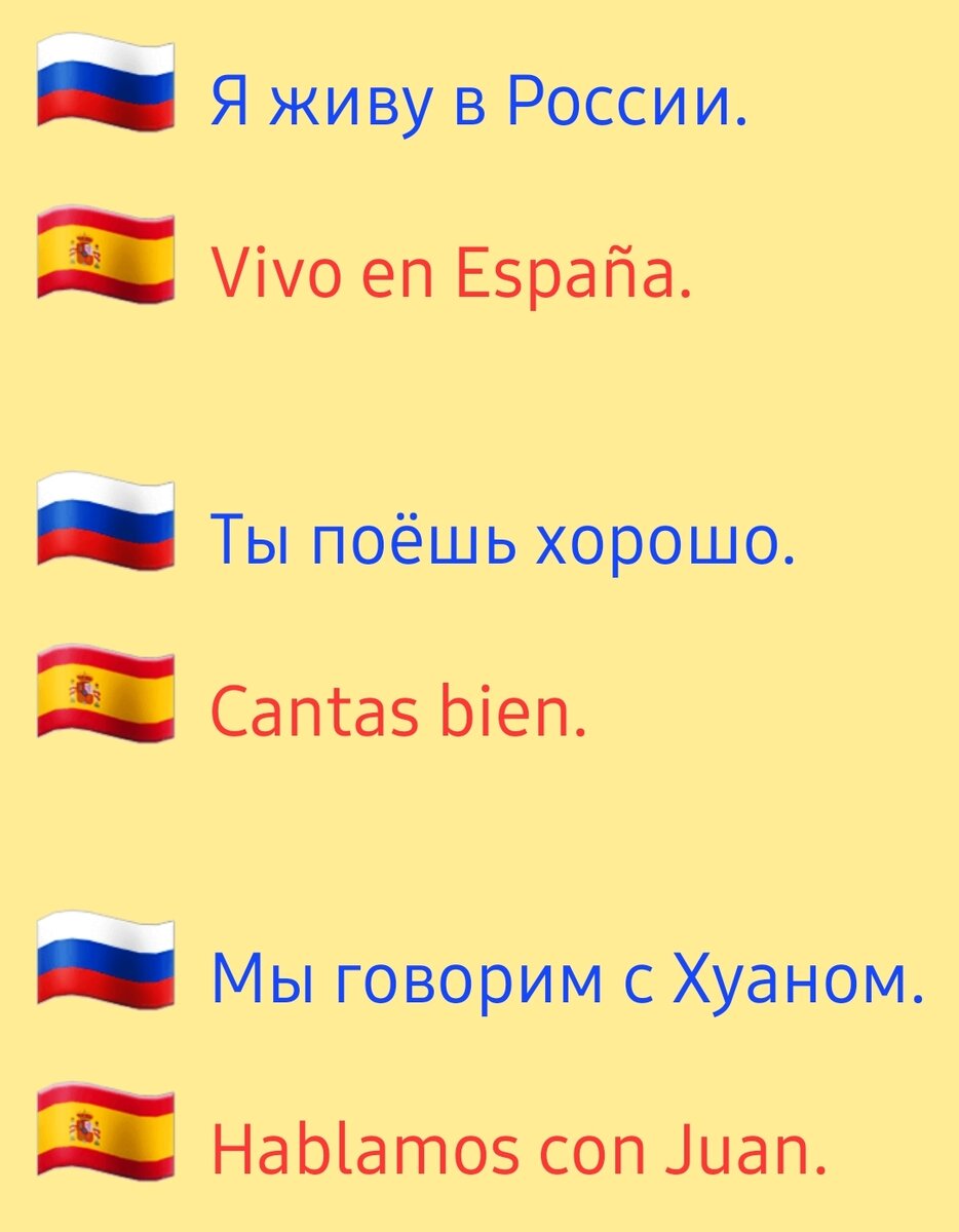 Чего не хватает в испанских фразах?