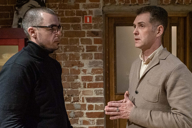  Главред издания «Реальное время» Сергей Кощеев на фото слева, справа его адвокат Рамиль Ахметгалиев Фото: Андрей Титов