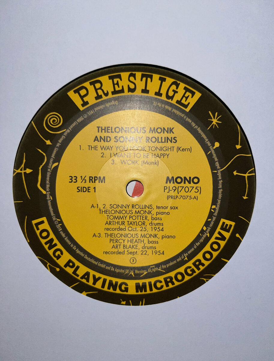 Thelonious Monk & Sonny Rollins (SIDE 1)