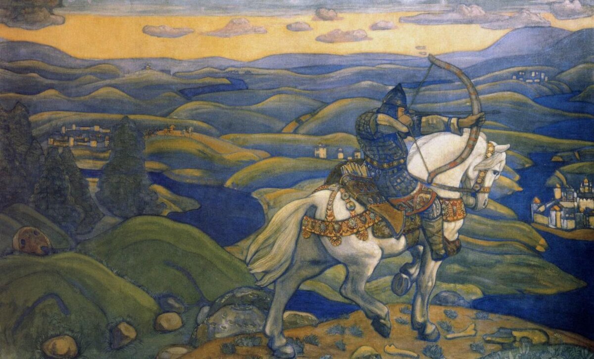 Н.К.Рерих. Илья Муромец (декоративное панно). 1910