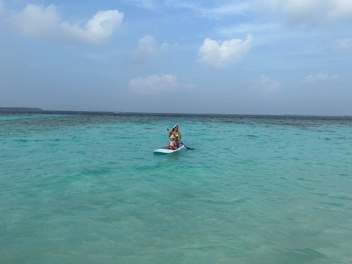Сапсерфинг (паддлинг) на Мальдивах 