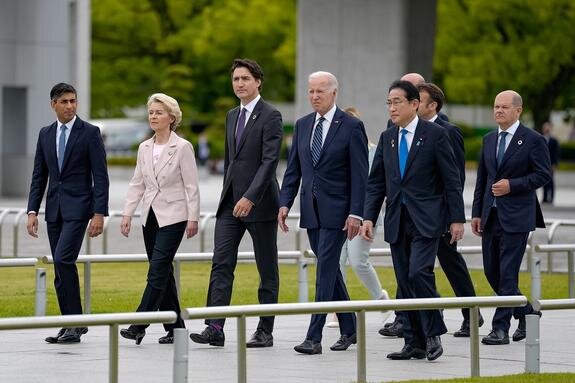    Участники саммита G7 в Хиросиме. Фото: President Joe Biden Off/globallook.com.