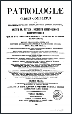 «Латинская патрология» (1844 – 1855 гг.) включает 217 томов