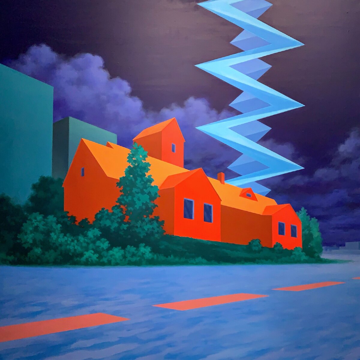 Картина Шурипа с выставки Сады Лапласа 2021