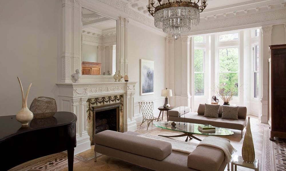 Интерьер гостиной — неоклассицизм