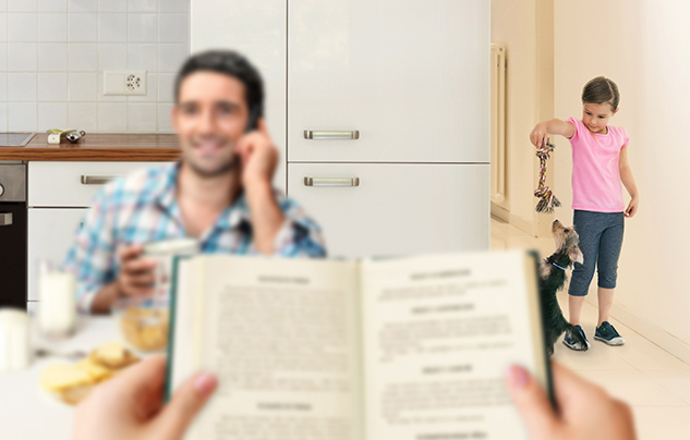 В очках для дали не будет видно объектов вблизи…