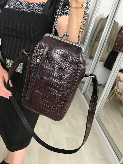 Кожаная сумка "Тиффани-26". Ателье Ирины Берзиной.