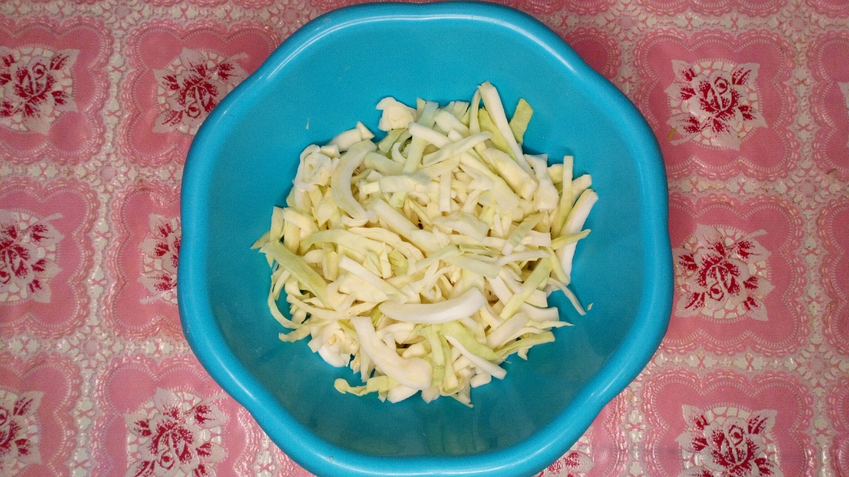 Капуста нашинкованная.