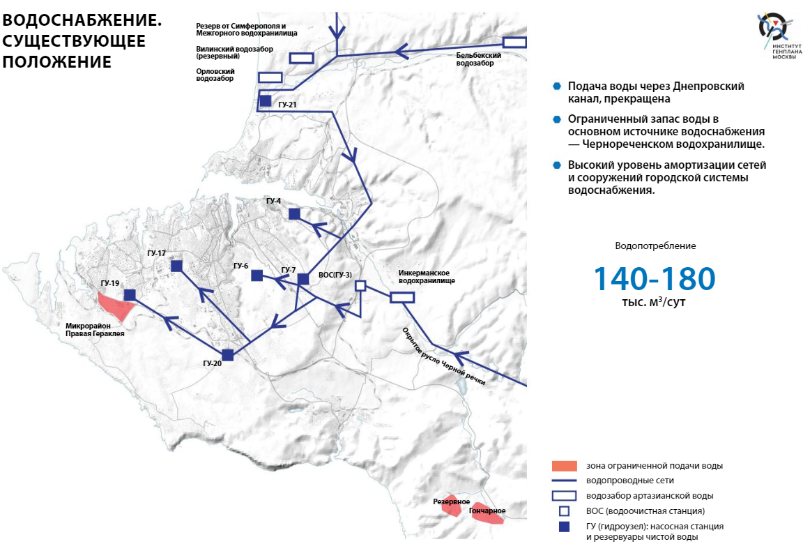 Карта крымского канала