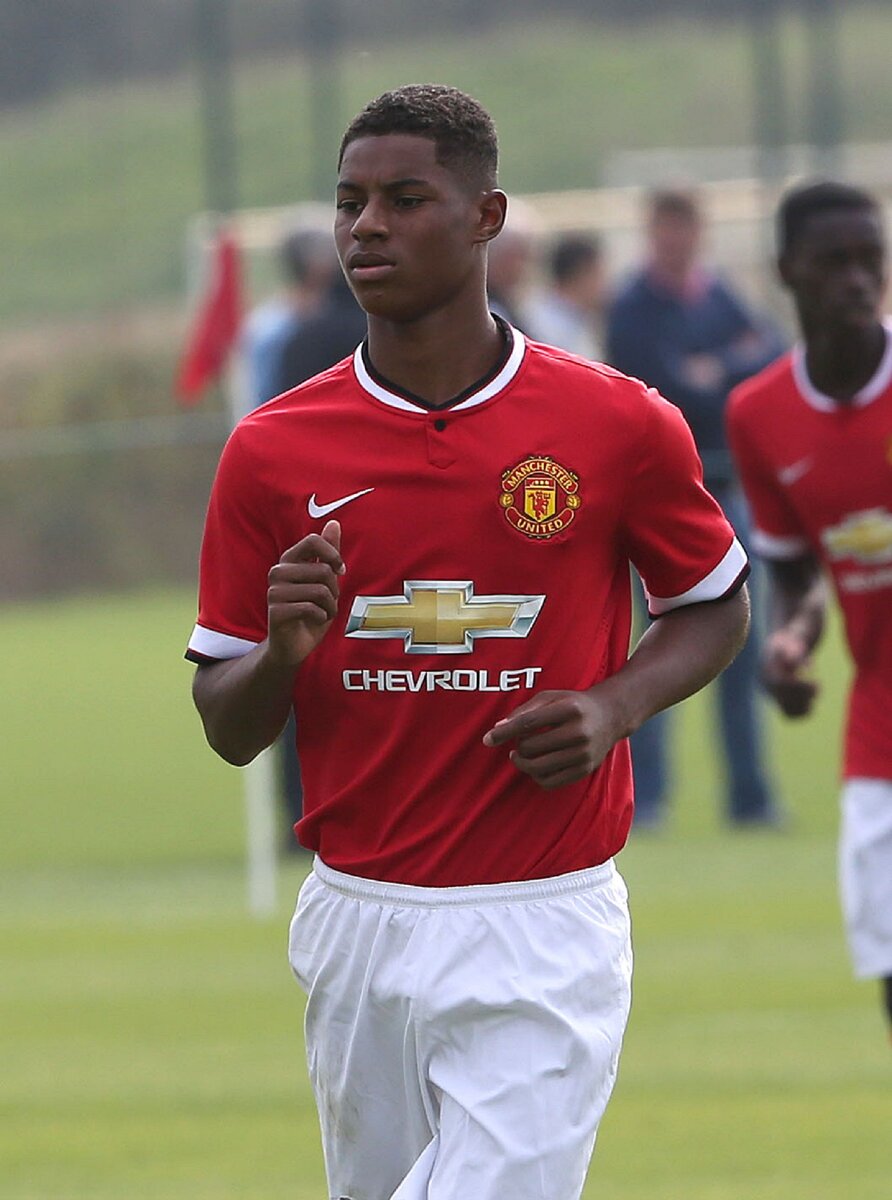 Маркус в составе юношеской команды МЮ в 2014 году