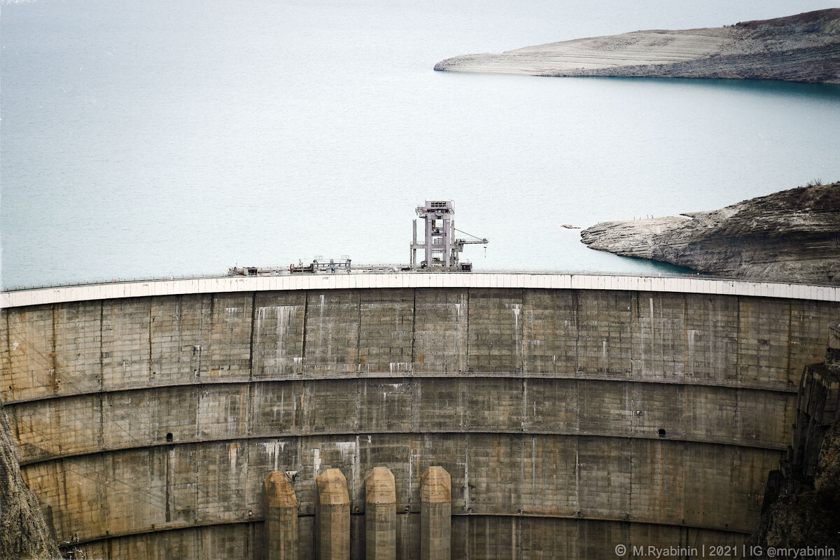 Чиркейская ГЭС. Самая мощная в Дагестане и вторая по высоте в России гидроэлектростанция