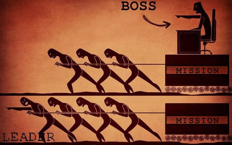 Лидер и руководитель картинка