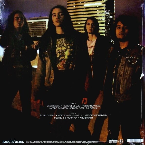 Обратная сторона издания альбома 'Burn'