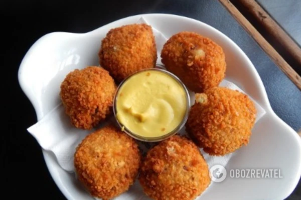 Нежные крокеты с сыром